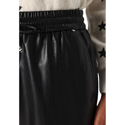 Black - Side - Boss Womens-Ladies Solid Relaxed Fit Joggers
