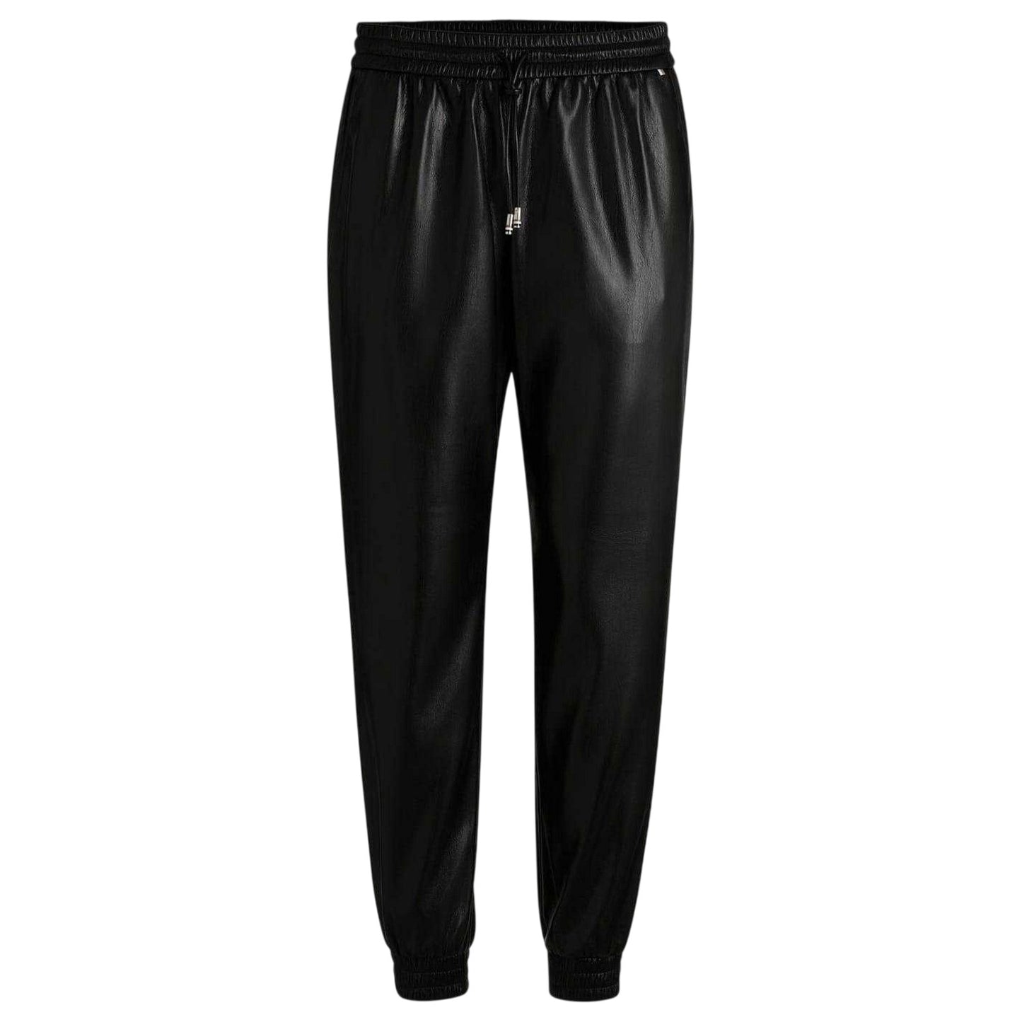 Black - Front - Boss Womens-Ladies Solid Relaxed Fit Joggers