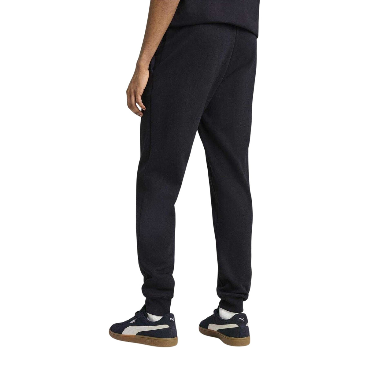 Navy - Lifestyle - Puma Mens Logo Cuffed Joggers