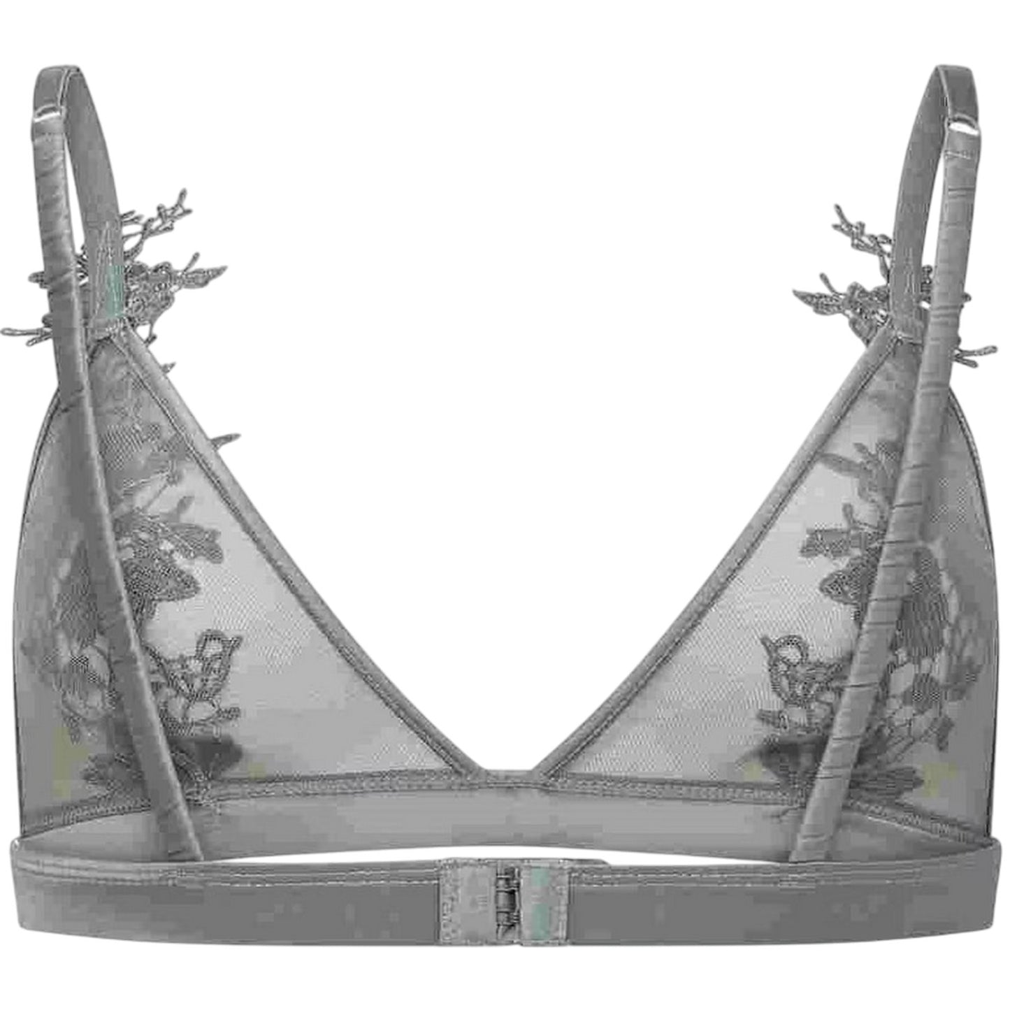 Green - Lifestyle - Glamorous Womens-Ladies Floral Sheer Bra