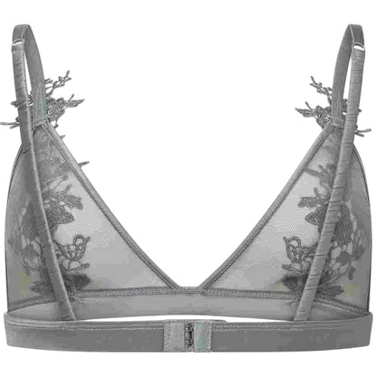 Green - Lifestyle - Glamorous Womens-Ladies Floral Sheer Bra