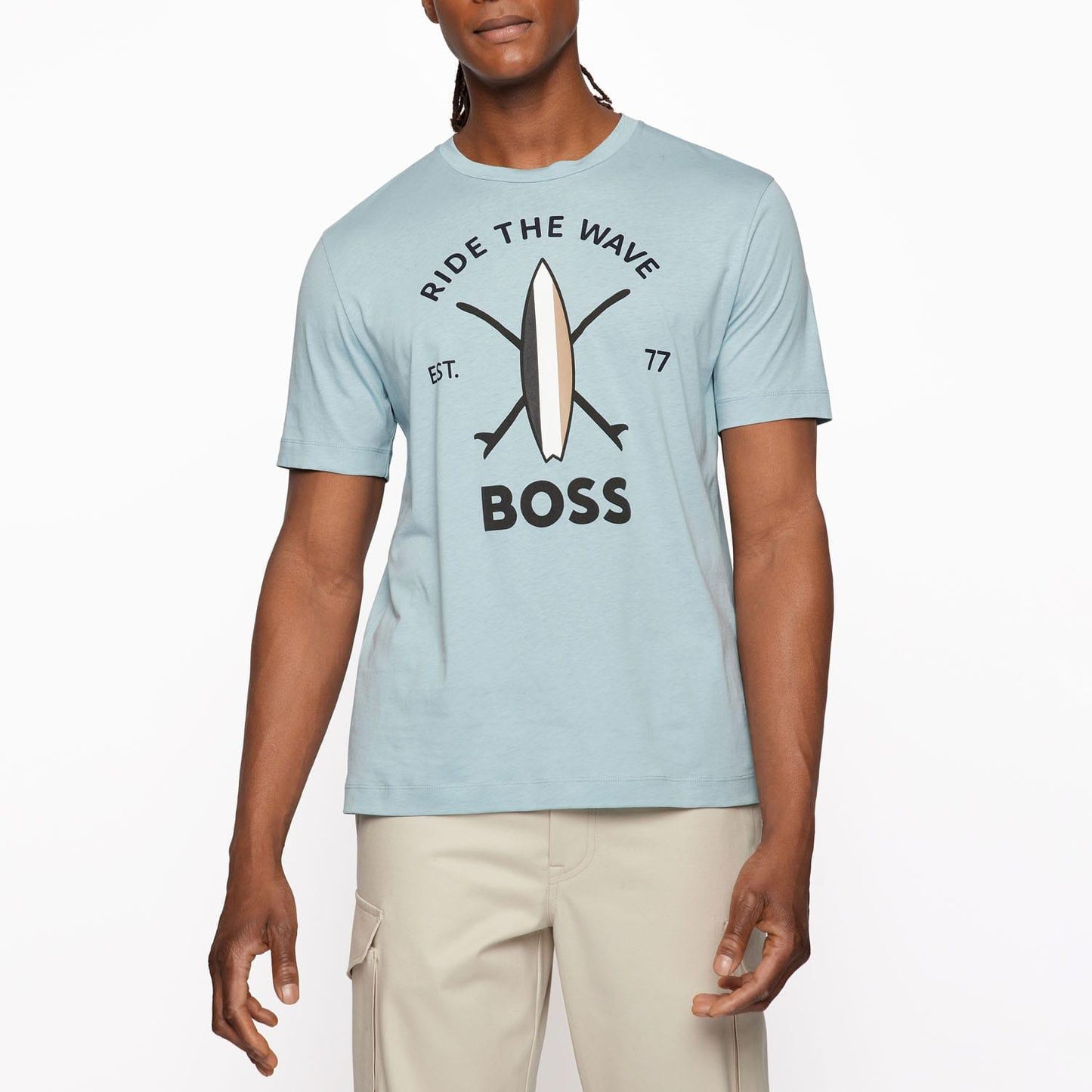 Turquoise - Lifestyle - Boss Mens Tylan T-Shirt