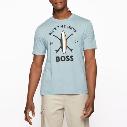 Turquoise - Lifestyle - Boss Mens Tylan T-Shirt