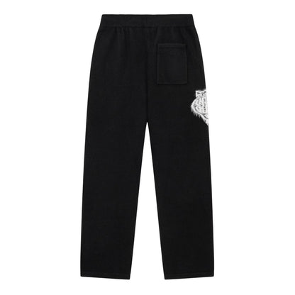 Black - Back - Couture Mens Fluffy Casual Joggers