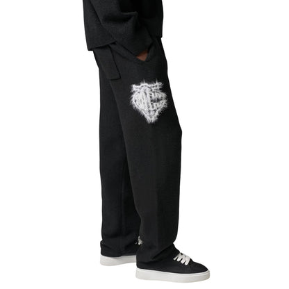 Black - Lifestyle - Couture Mens Fluffy Casual Joggers