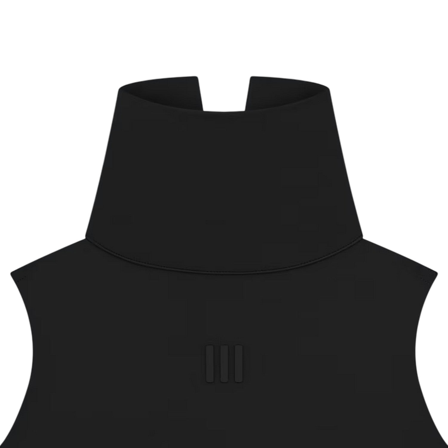 Black - Side - Adidas Womens-Ladies High-Neck Crop Top