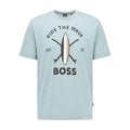 Turquoise - Front - Boss Mens Tylan T-Shirt