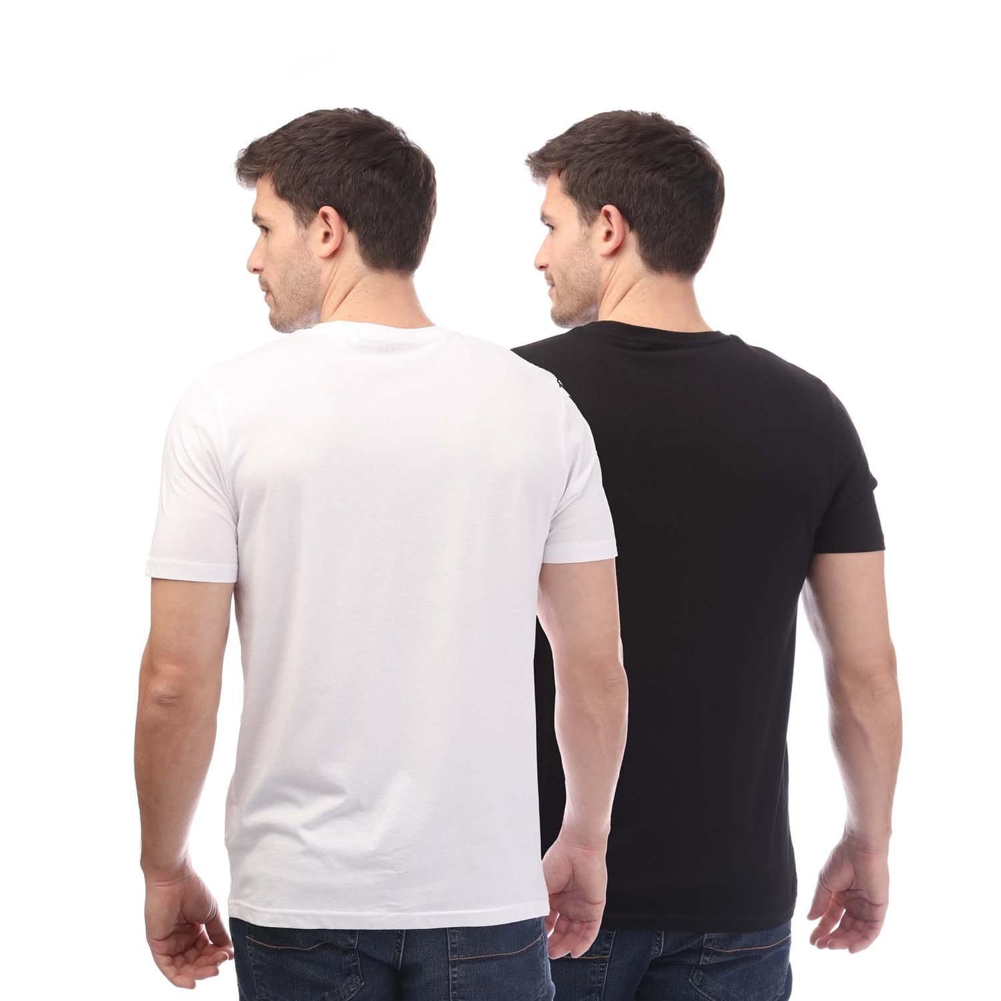 Black-Grey - Back - Farah Mens Neico Lounge T-Shirt (Pack of 2)