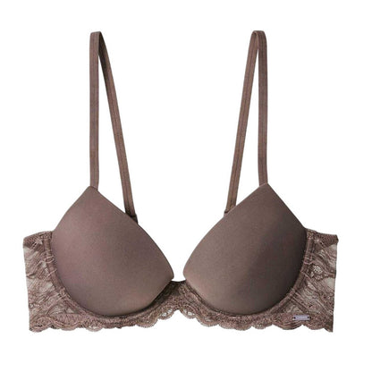 Botanical Garden - Front - Calvin Klein Womens-Ladies Lace Detail Full Cup Bra