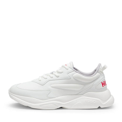 White - Back - Hugo Mens Leon Running Trainers
