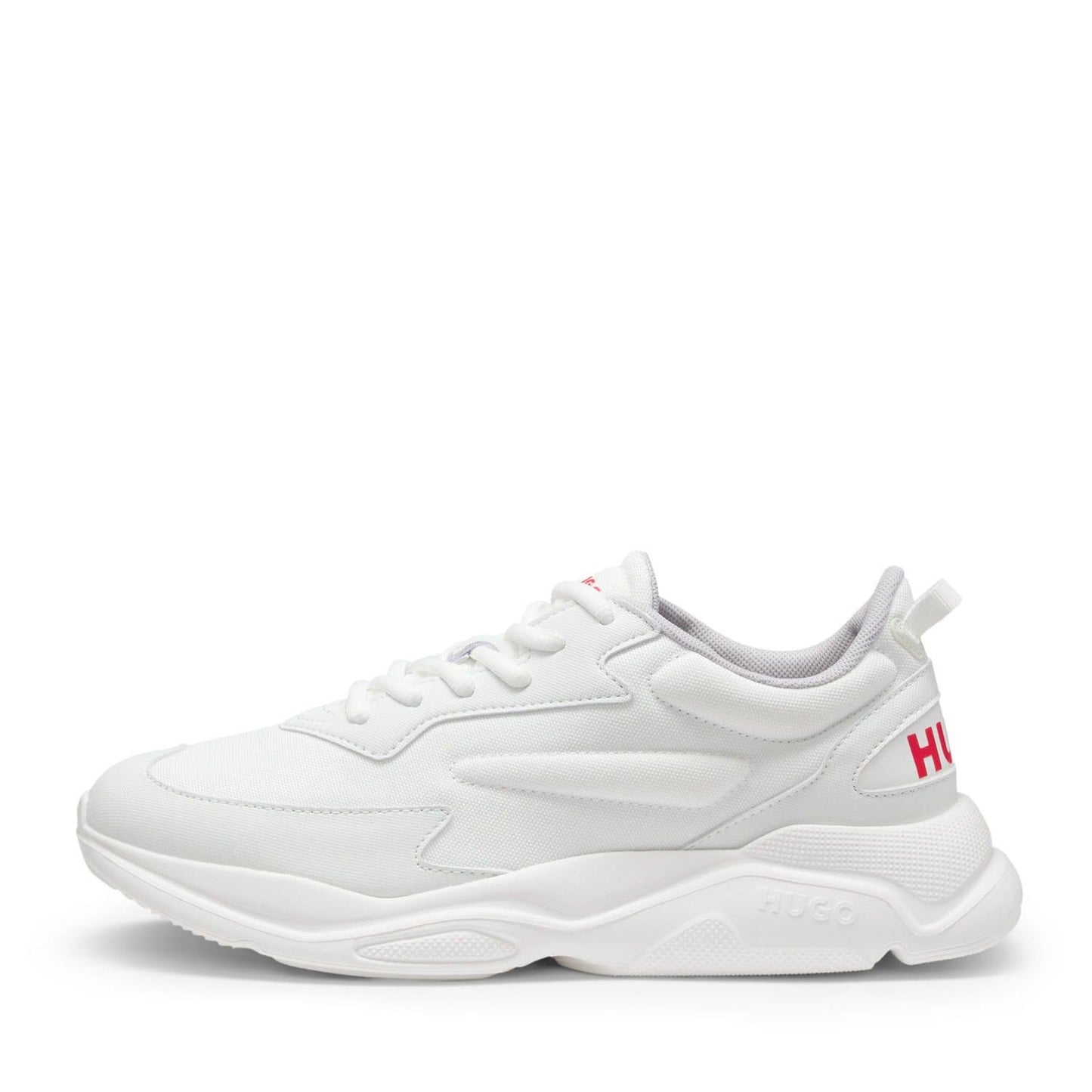 White - Back - Hugo Mens Leon Running Trainers