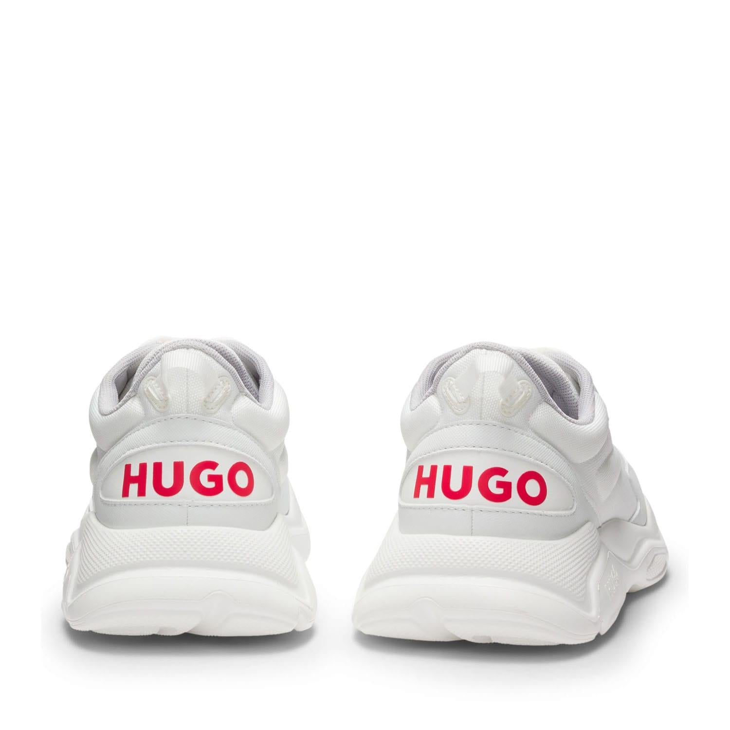 White - Pack Shot - Hugo Mens Leon Running Trainers