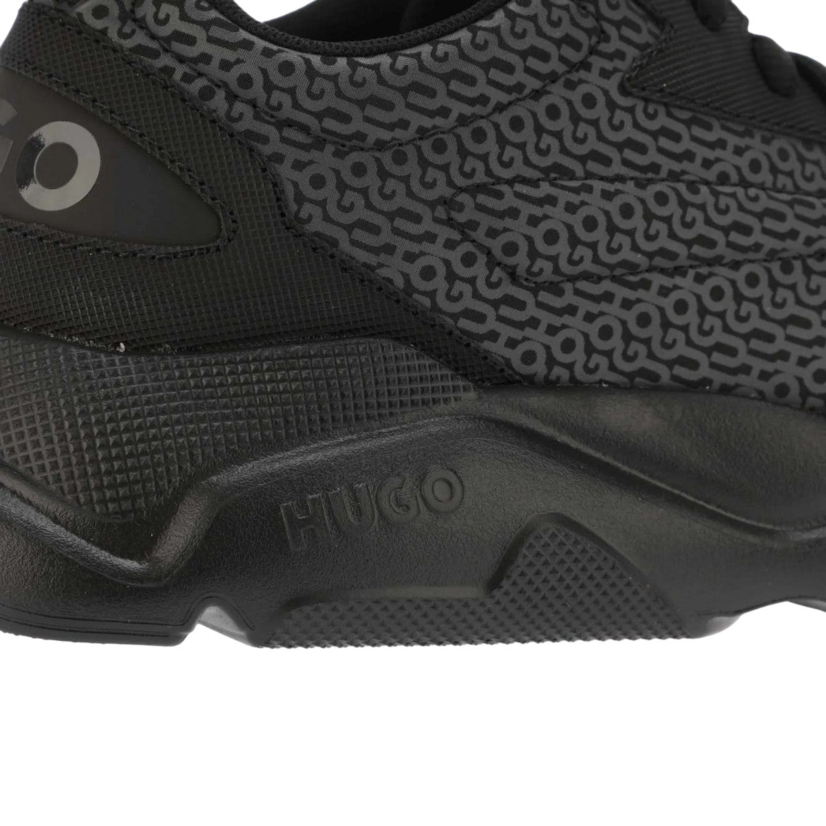 Black - Pack Shot - Hugo Mens Leon Running Trainers