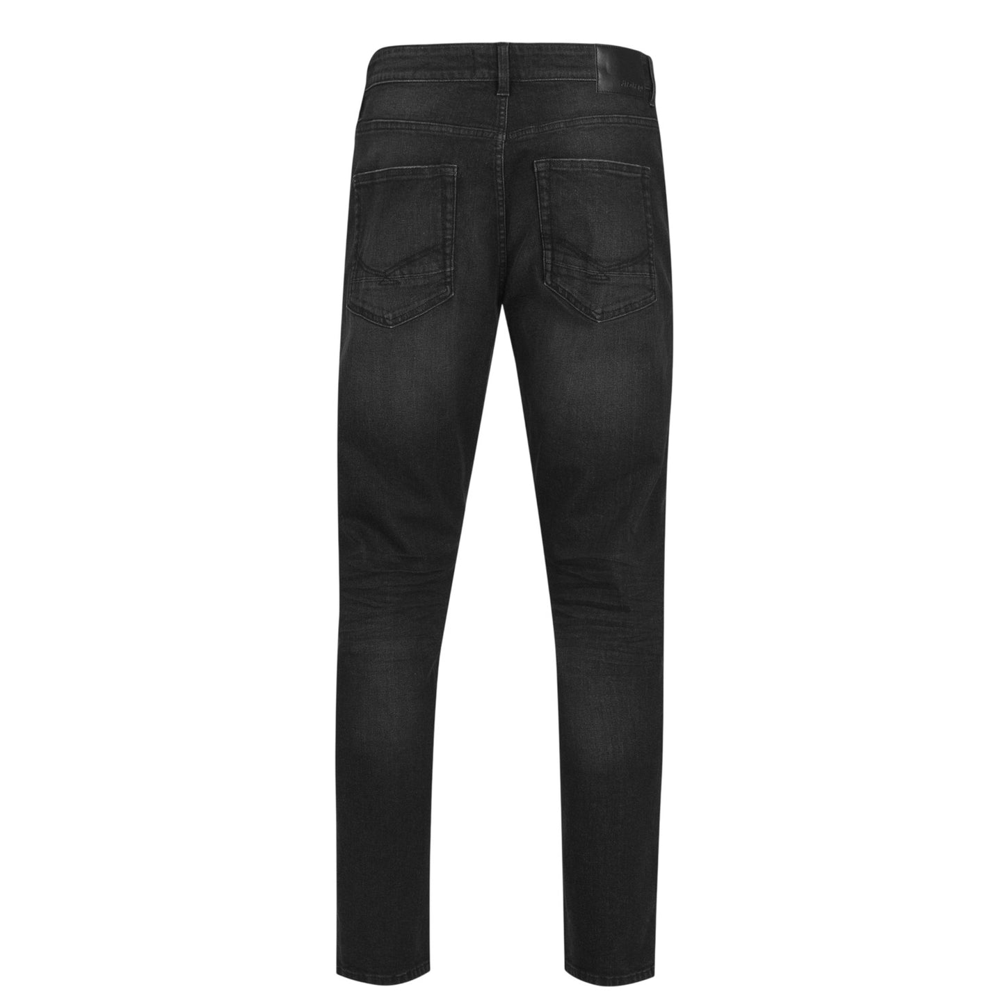 Black - Back - Firetrap Mens Plain Slim Jeans