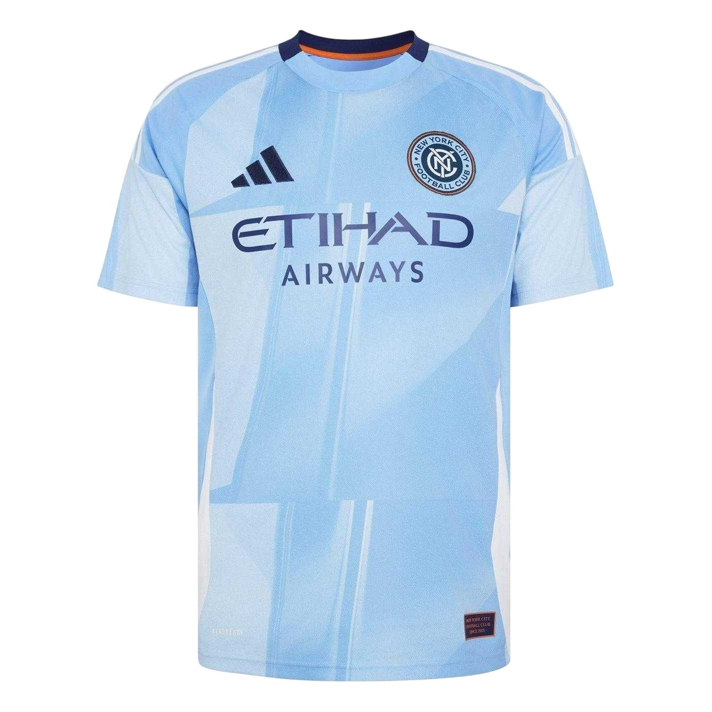 Blue-White - Front - Adidas Mens New York City 25-26 Home Shirt