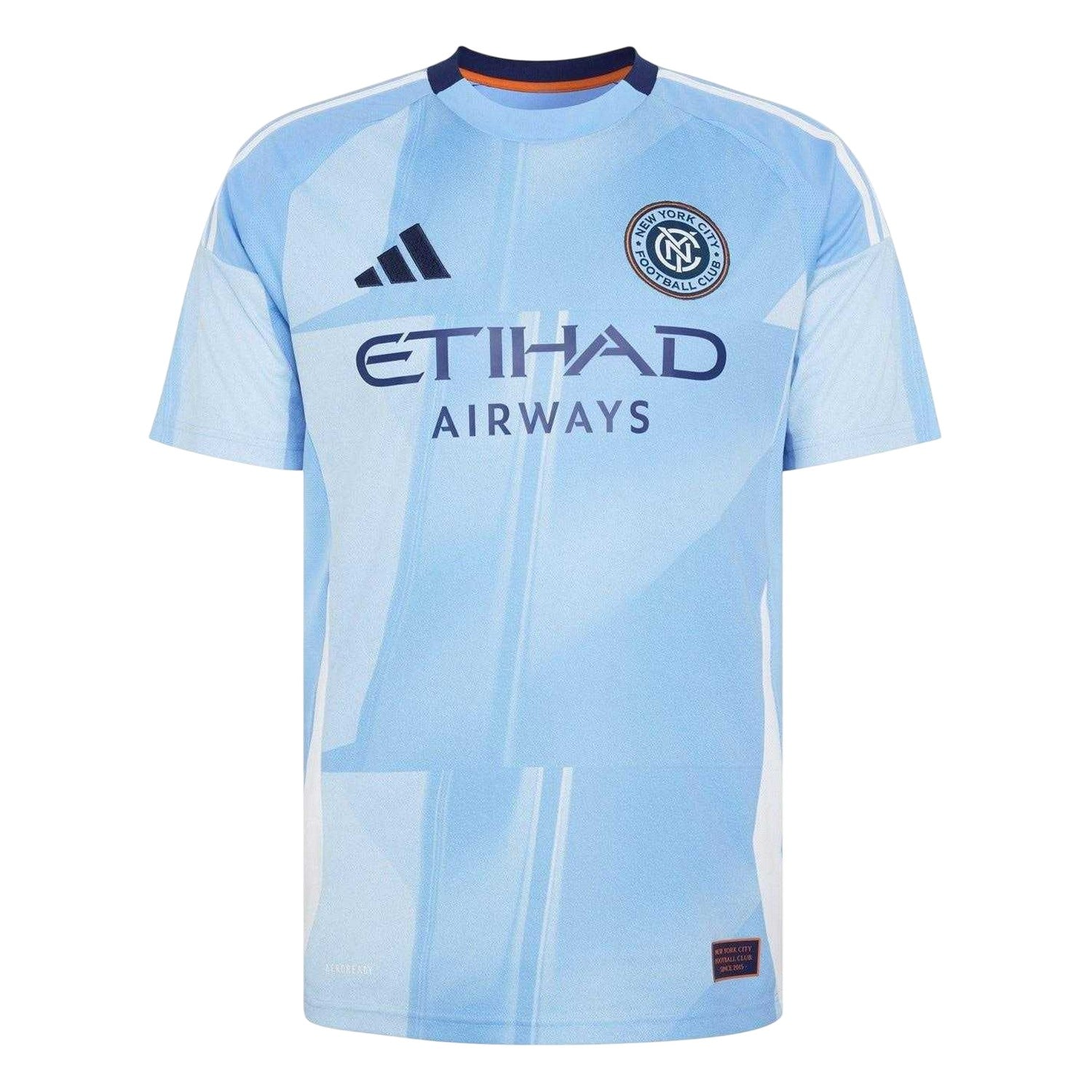 Blue-White - Front - Adidas Mens New York City 25-26 Home Shirt