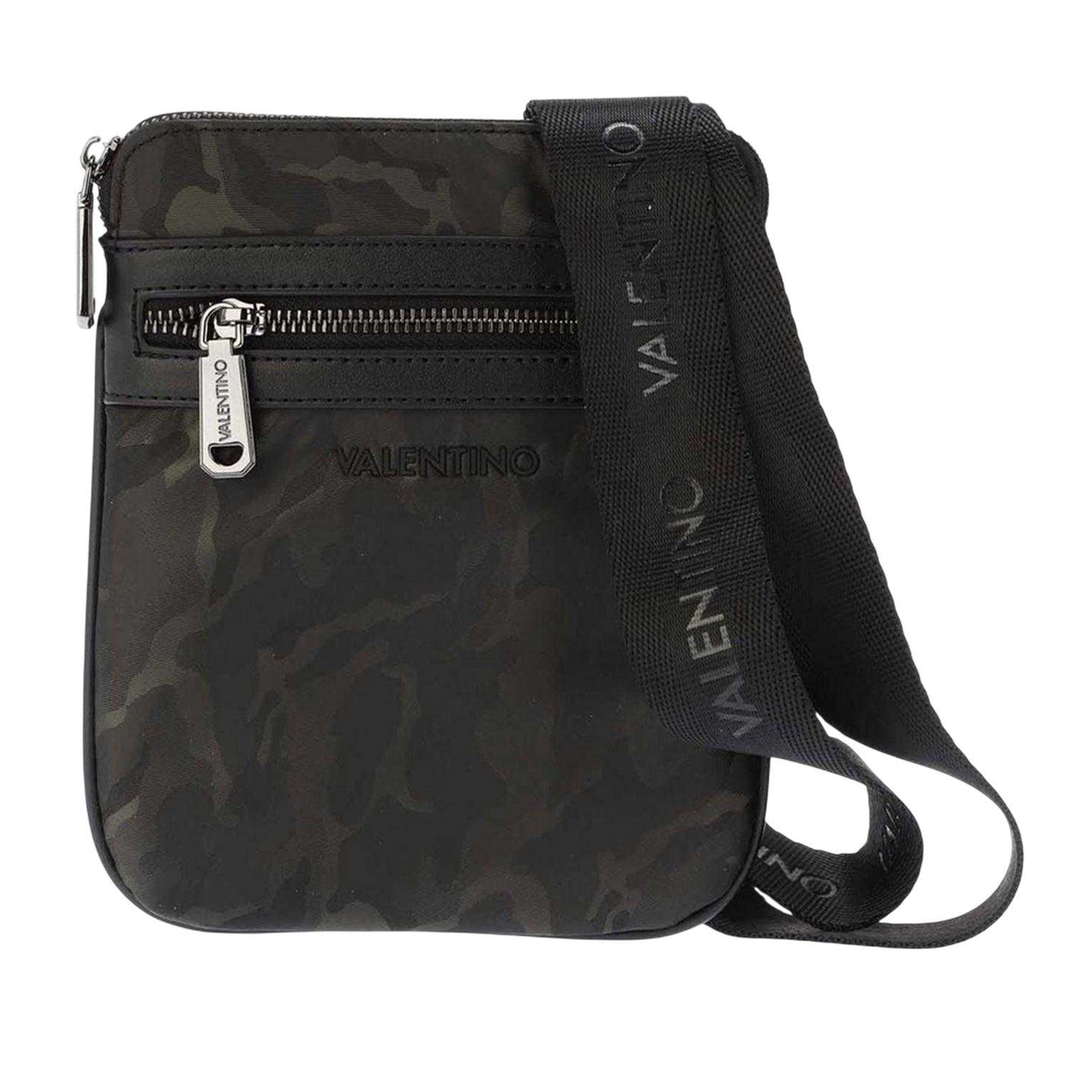Grey - Front - Valentino Nachos Crossbody Bag