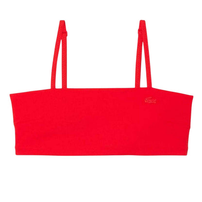 Red - Front - Lacoste Womens-Ladies Quick Dry UV Protection Bralette