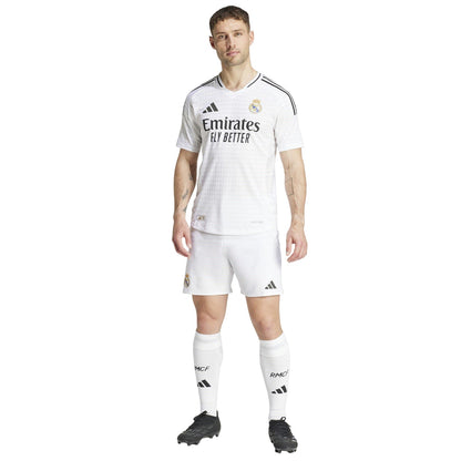 White - Pack Shot - Adidas Unisex Adult 2024-2025 Real Madrid CF Football Jersey