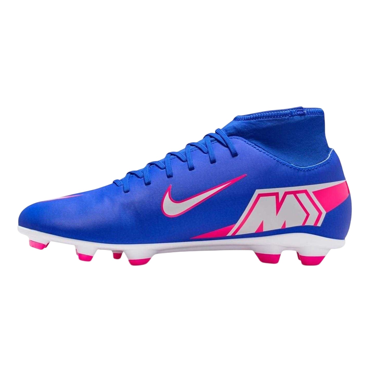 Blue-White-Pink - Lifestyle - Nike Unisex Adult Mercurial Superfly 10 Club Firm Ground Football Boots