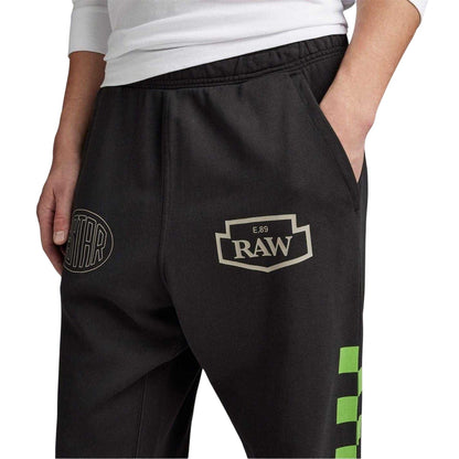 Dark Black - Side - G-Star Mens Moto Joggers