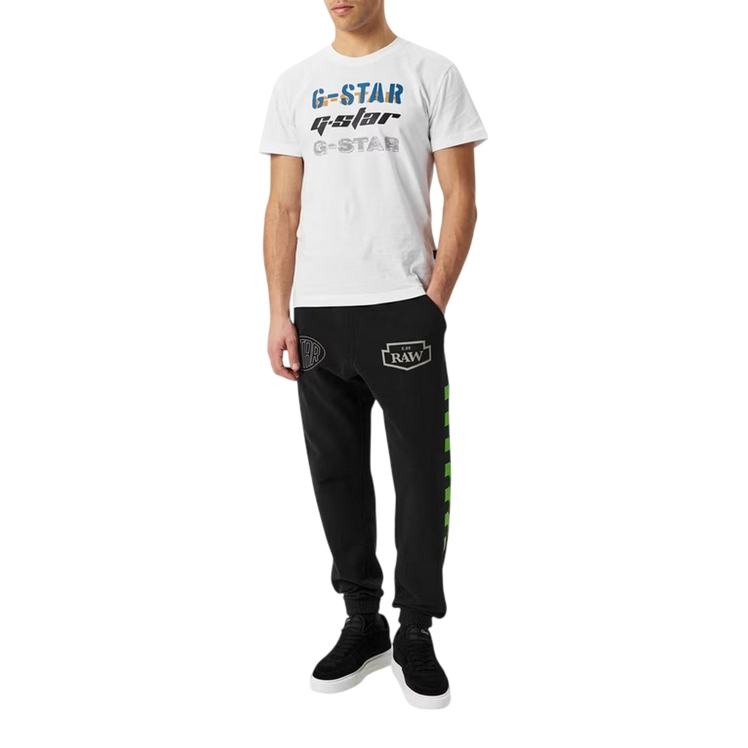 Dark Black - Pack Shot - G-Star Mens Moto Joggers