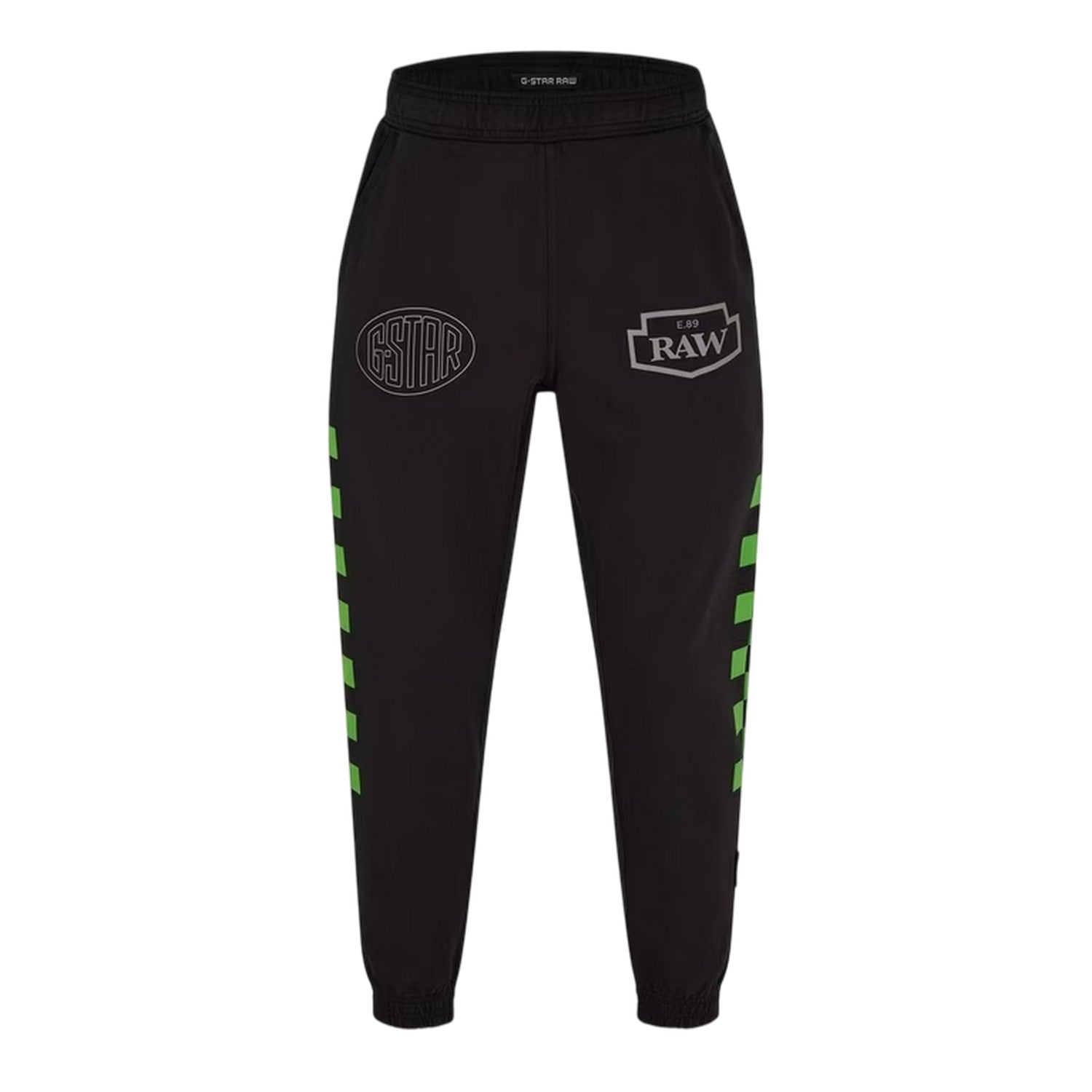 Dark Black - Front - G-Star Mens Moto Joggers