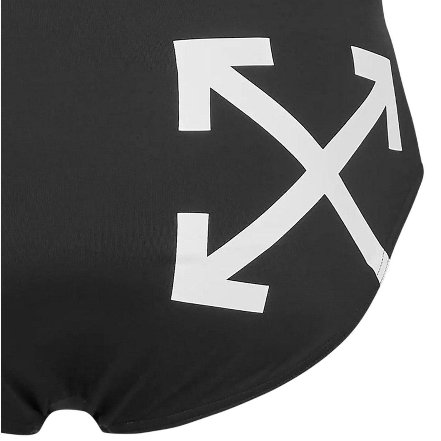 Black-White - Lifestyle - Off White Mens Arrow Logo Regular Swimming Swim Briefs