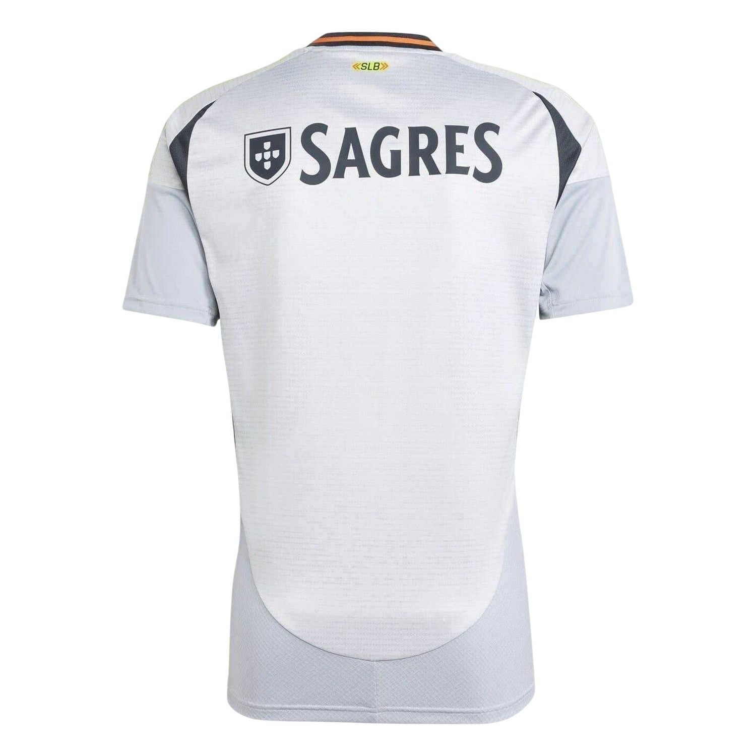 Grey - Back - Adidas Mens 2024-2025 SL Benfica Football Shirt