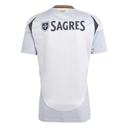 Grey - Back - Adidas Mens 2024-2025 SL Benfica Football Shirt