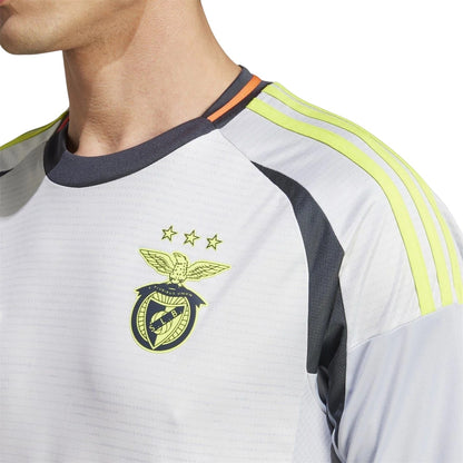 Grey - Side - Adidas Mens 2024-2025 SL Benfica Football Shirt