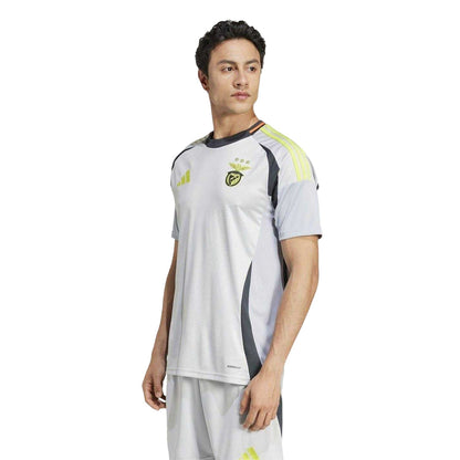 Grey - Pack Shot - Adidas Mens 2024-2025 SL Benfica Football Shirt