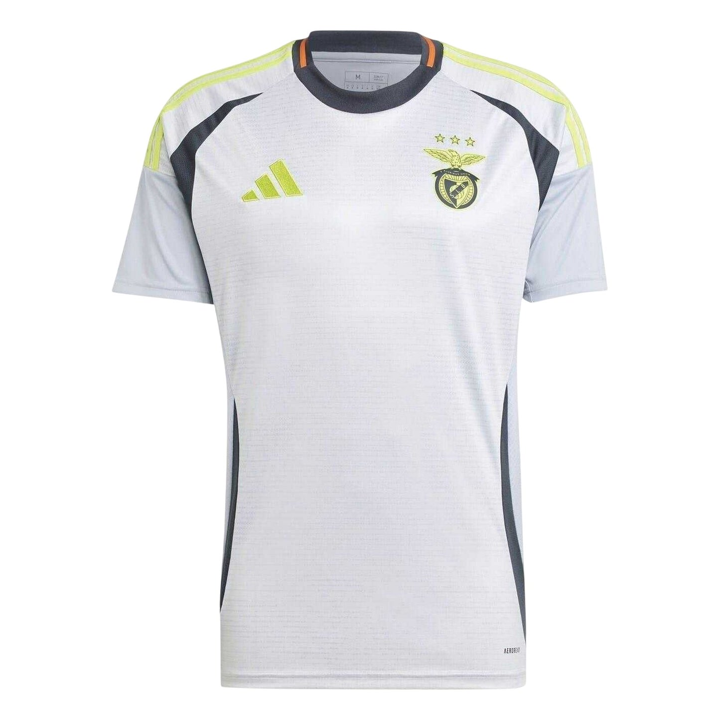 Grey - Front - Adidas Mens 2024-2025 SL Benfica Football Shirt