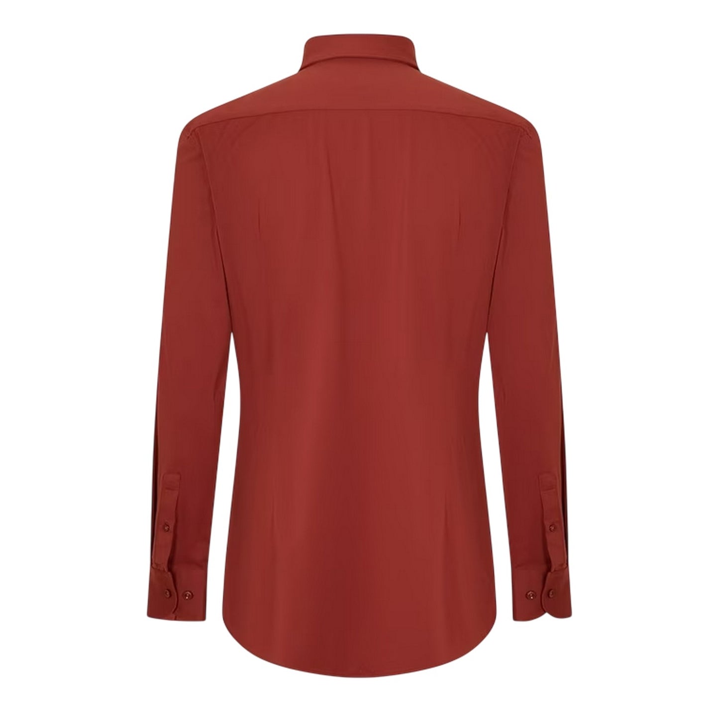 Brown - Back - Boss Mens P-Hank Oxford Kent Collar Long-Sleeved Shirt