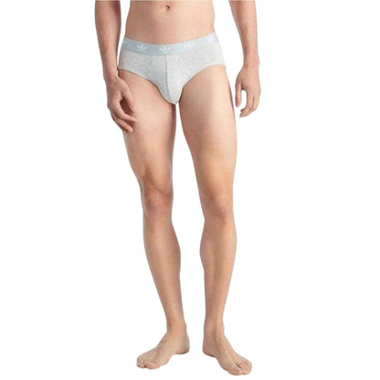 Black-White-Grey - Side - Adidas Mens Flex Comfort Briefs (Pack of 3)