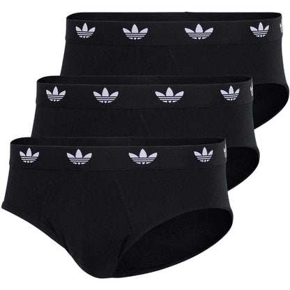Black - Front - Adidas Mens Flex Comfort Briefs (Pack of 3)