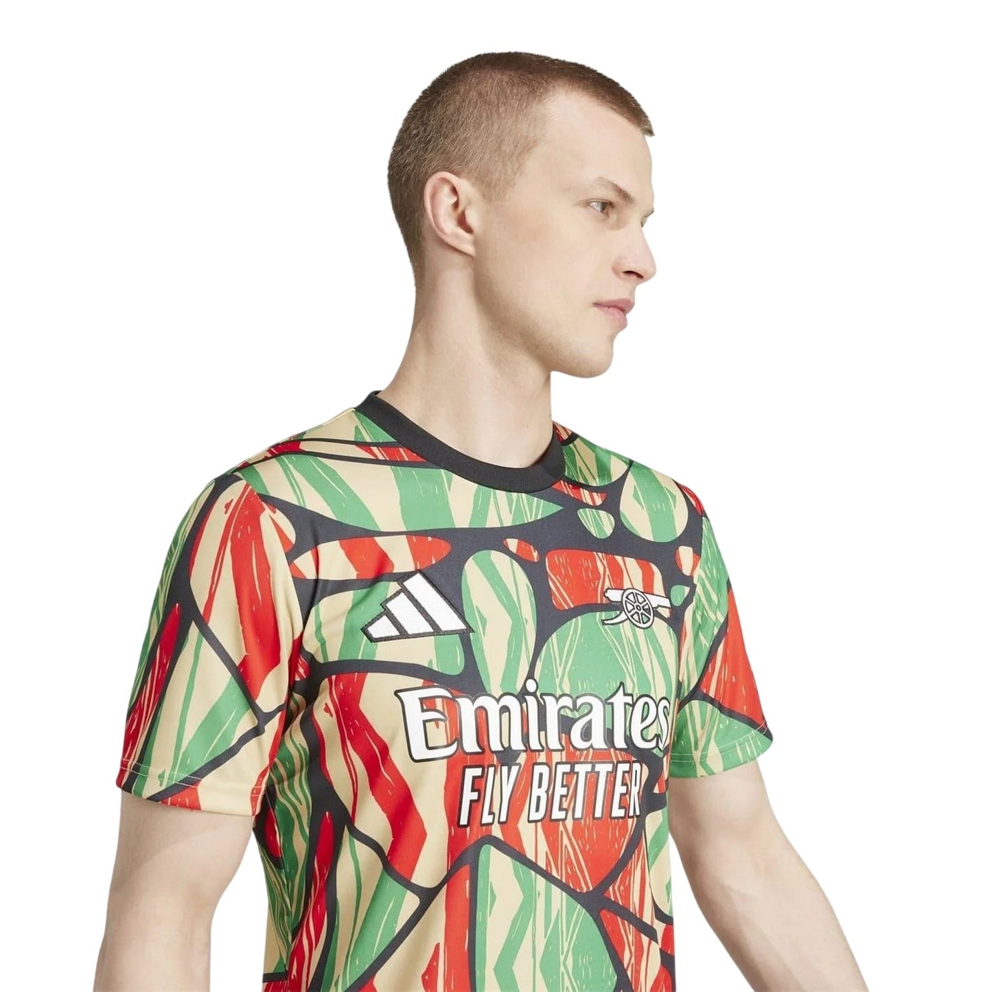 Red - Back - Adidas Unisex Adult Pre-Match 24-25 Arsenal FC Football Shirt