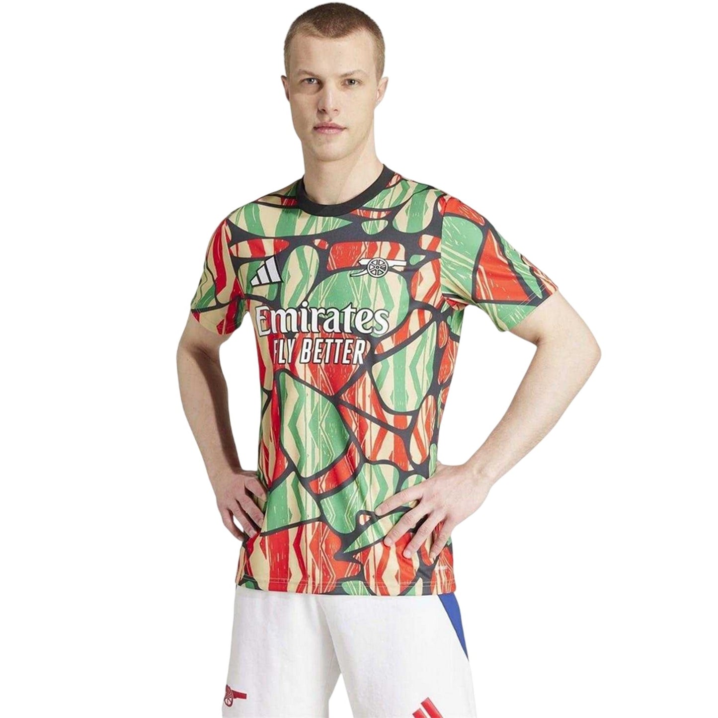 Red - Lifestyle - Adidas Unisex Adult Pre-Match 24-25 Arsenal FC Football Shirt