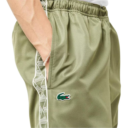 Khaki Green - Lifestyle - Lacoste Mens Side Stripe Joggers