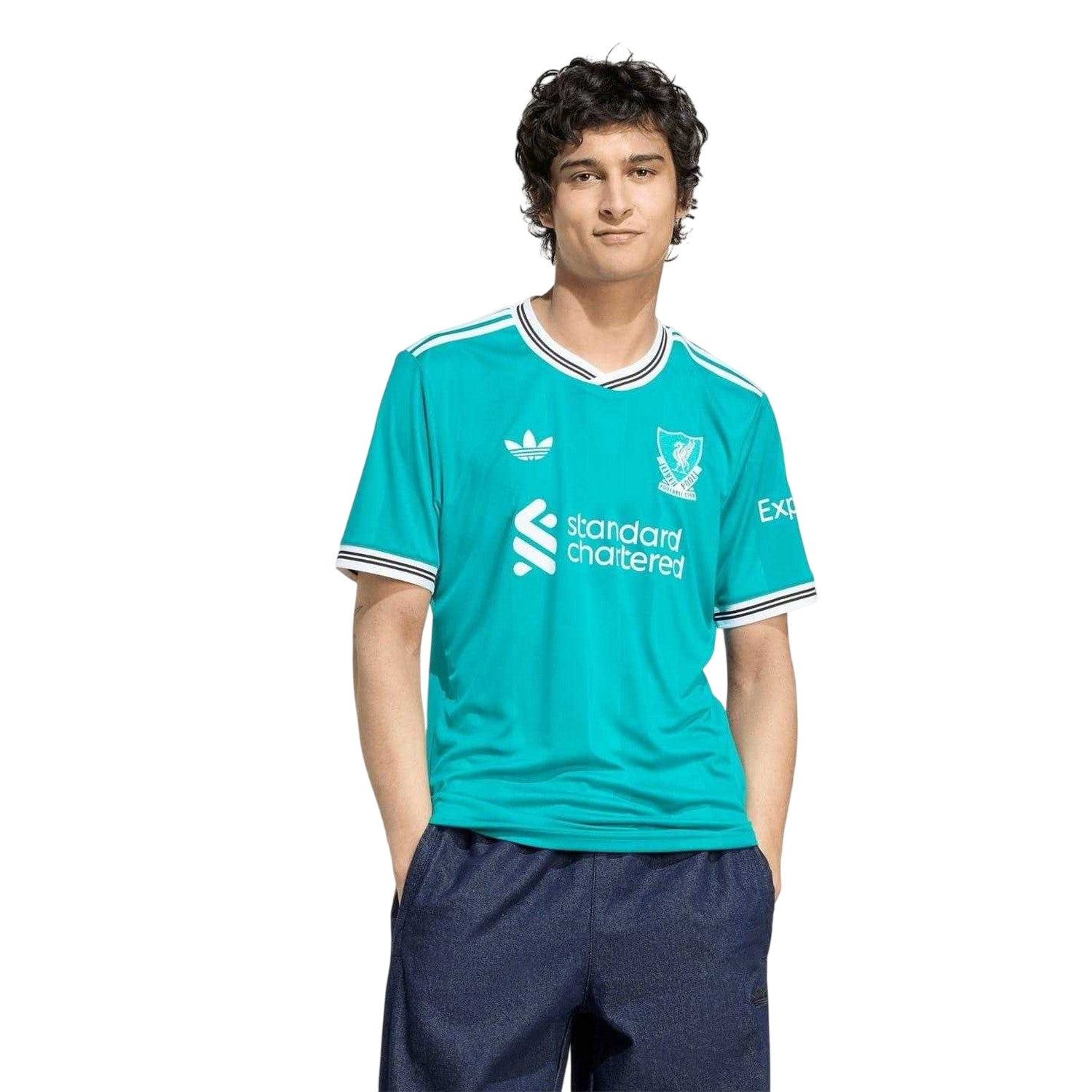 Green - Pack Shot - Adidas Mens 2025-2026 Liverpool FC Football Shirt