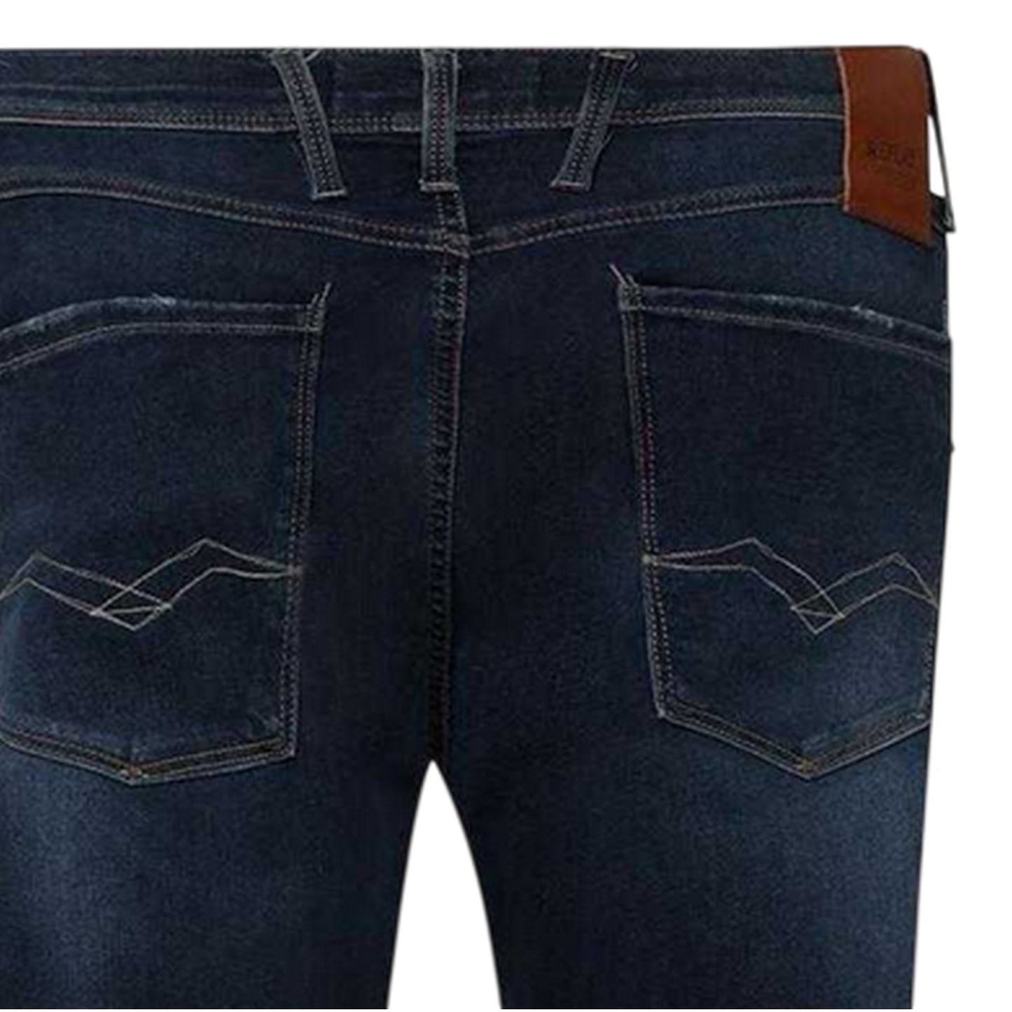 Blue - Lifestyle - Replay Mens Anbass Distressed Slim Jeans