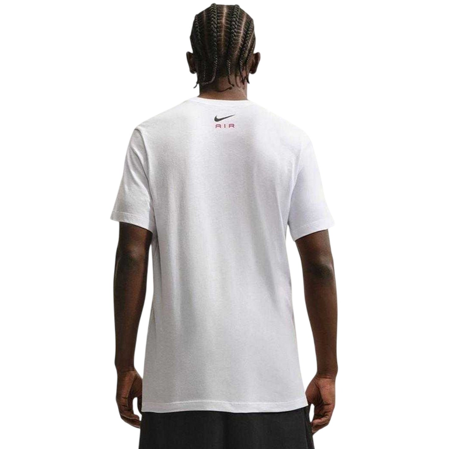 White - Back - Nike Mens Air Swoosh Cotton T-Shirt