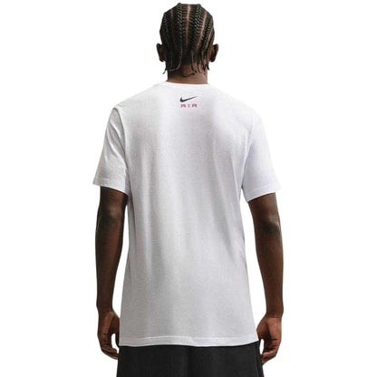 White - Back - Nike Mens Air Swoosh Cotton T-Shirt