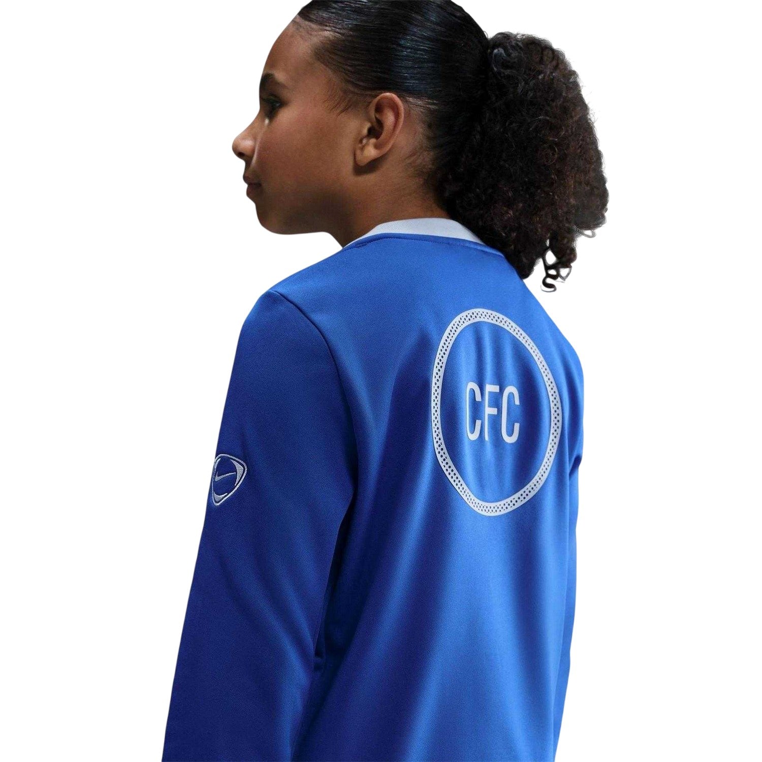 Blue-Silver - Lifestyle - Nike Childrens-Kids Chelsea FC Long-Sleeved Football Jersey