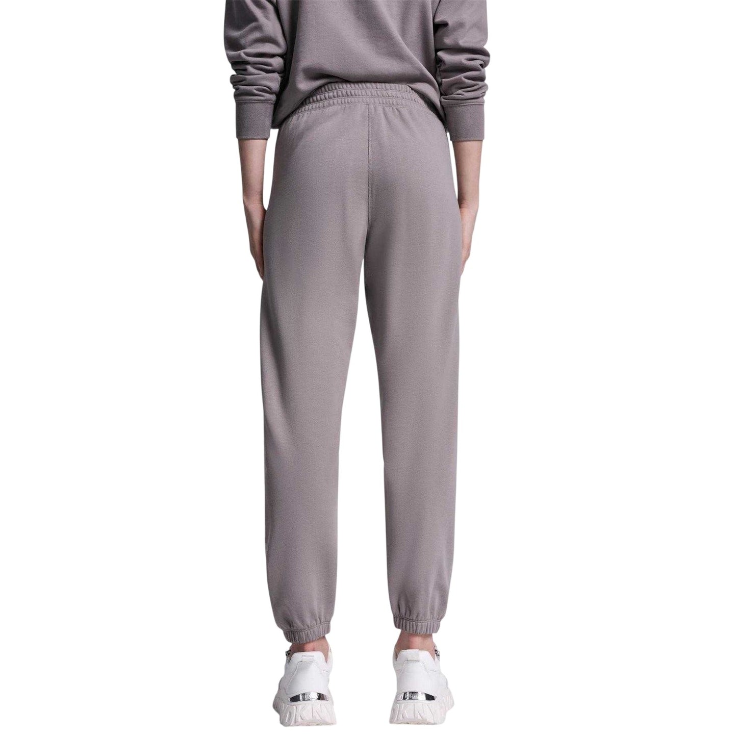 Mushroom - Back - DKNY Womens-Ladies Rhinestud Plain Joggers