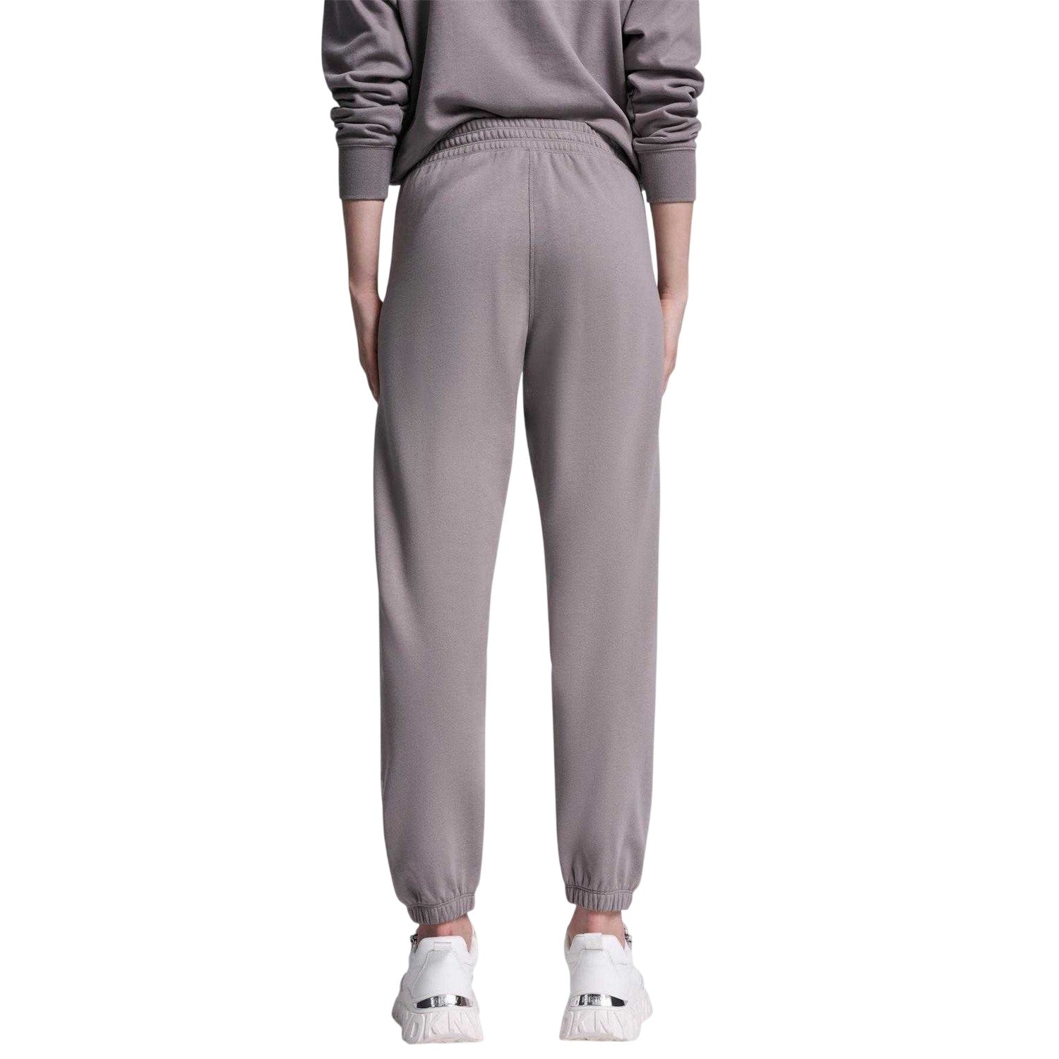Mushroom - Back - DKNY Womens-Ladies Rhinestud Plain Joggers