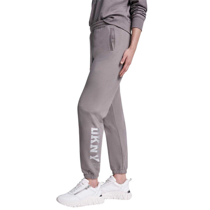 Mushroom - Lifestyle - DKNY Womens-Ladies Rhinestud Plain Joggers