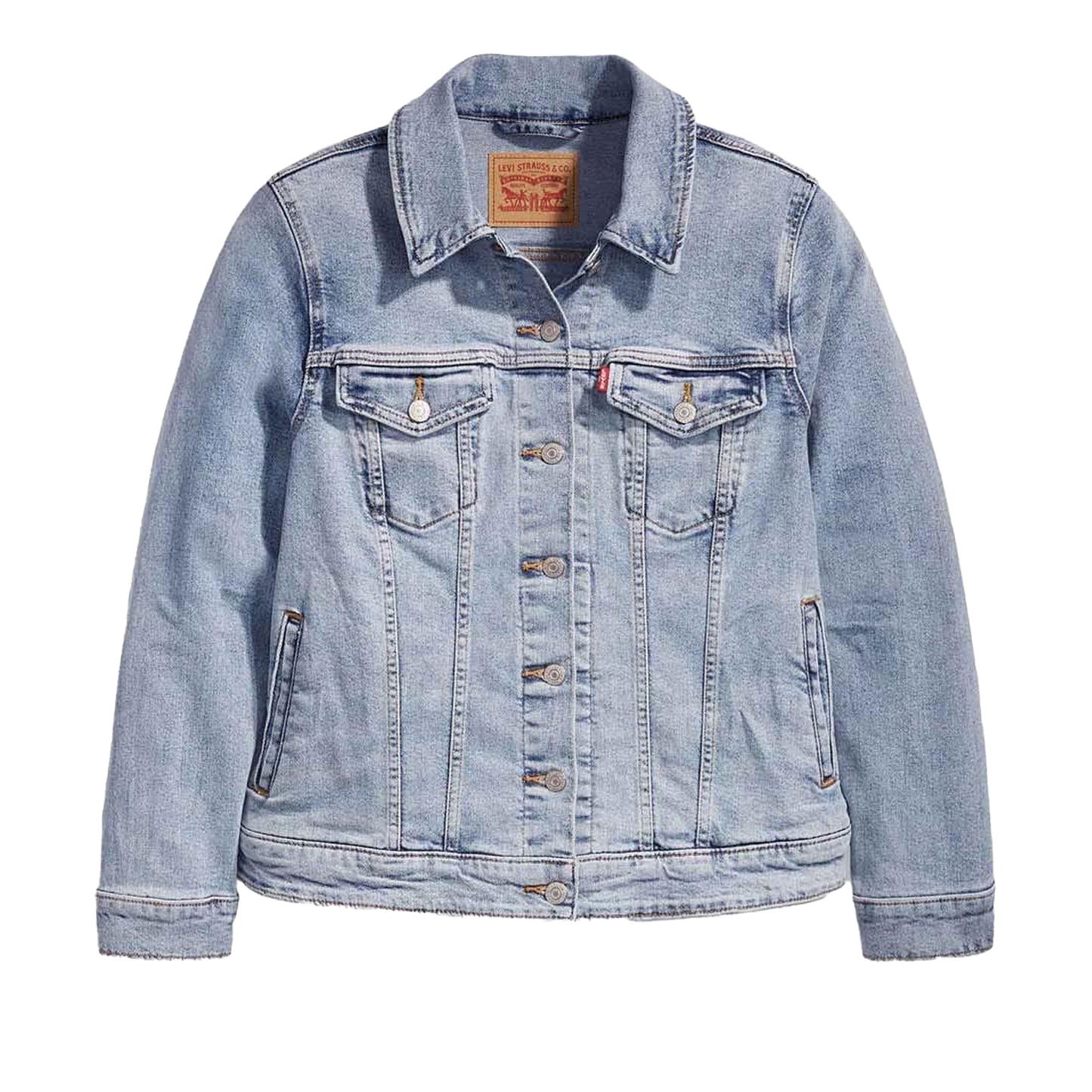Denim - Front - Levis Womens-Ladies Original Plus Trucker Jacket