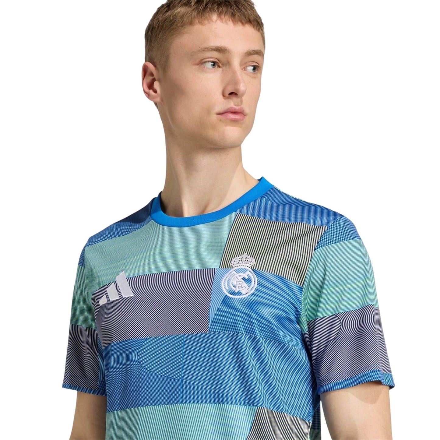Blue - Side - Adidas Unisex Adult 2025-2026 Real Madrid CF Football Jersey