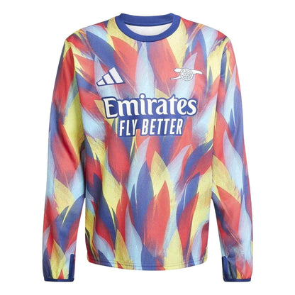 Blue - Front - Adidas Mens 25-26 Arsenal FC Long-Sleeved Football Shirt